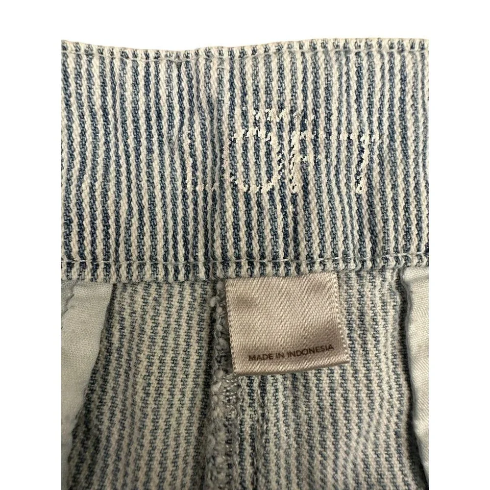 LOFT Shorts Womens 2 Blue/White Striped Shorts